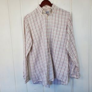 VTG Burberrys of London Plaid Cotton Wool Blend Button Down Collar Shirt Men's S